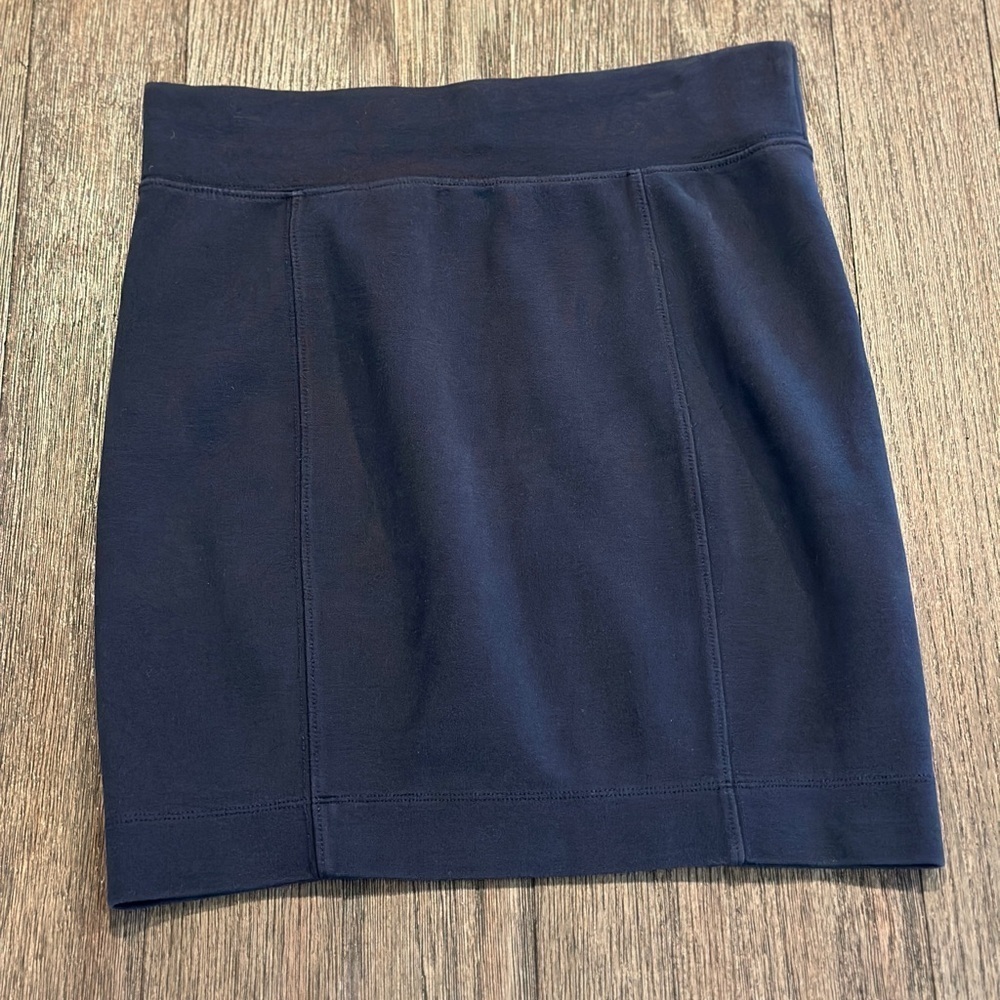 LACOSTE‎ Stretch Navy knit Skirt Stretch Cotton Blend sz 38 EU 6/7 US
